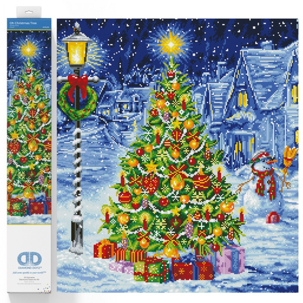DIAMOND DOTZ® - Oh Christmas Tree, Full Drill, Round Dotz, Diamond Painting  Kits, Diamond Art Kits for Adults, Gem Art, Diamond Art, Diamond Dotz